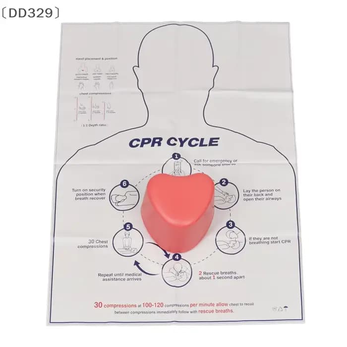 maveraDD329 AnelMini En forme de coeur Entraînement de premiers secours Outil d'enseignement de sauvetage Corps Médical Factice Cpr Modèle de mannequin d'allaitement Modèle de formation