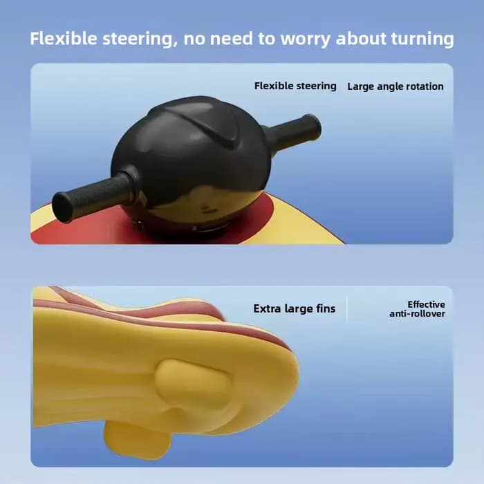Scooter aquatique gonflable motorisé – Planche de surf motorisée avec poignée de direction pour adultes et usage domestique, pour la piscine/le lac
