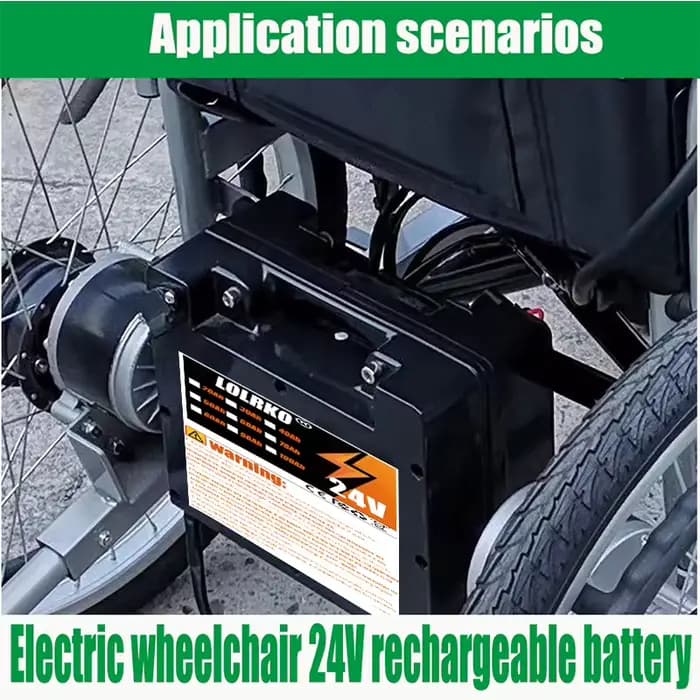 Batterie spéciale pour fauteuil roulant électrique 24V 20Ah-100Ah