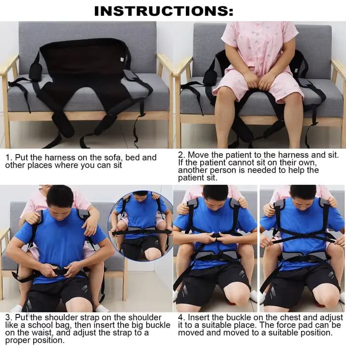 Tapis de ceinture de transfert mobile pour personnes âgées