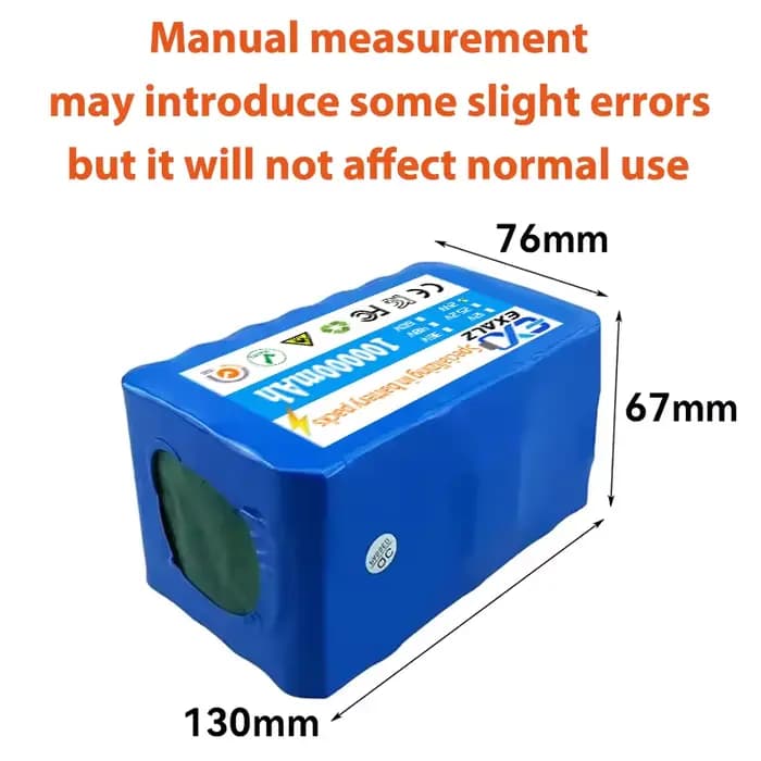 Batterie au lithium 7S4P 24V pour fauteuil roulant avec BMS