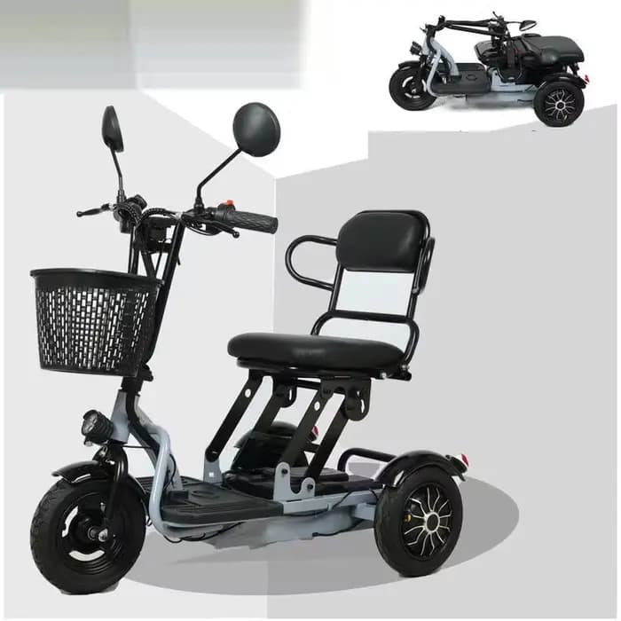 Mini scooter de mobilité électrique pliable à 3 roues