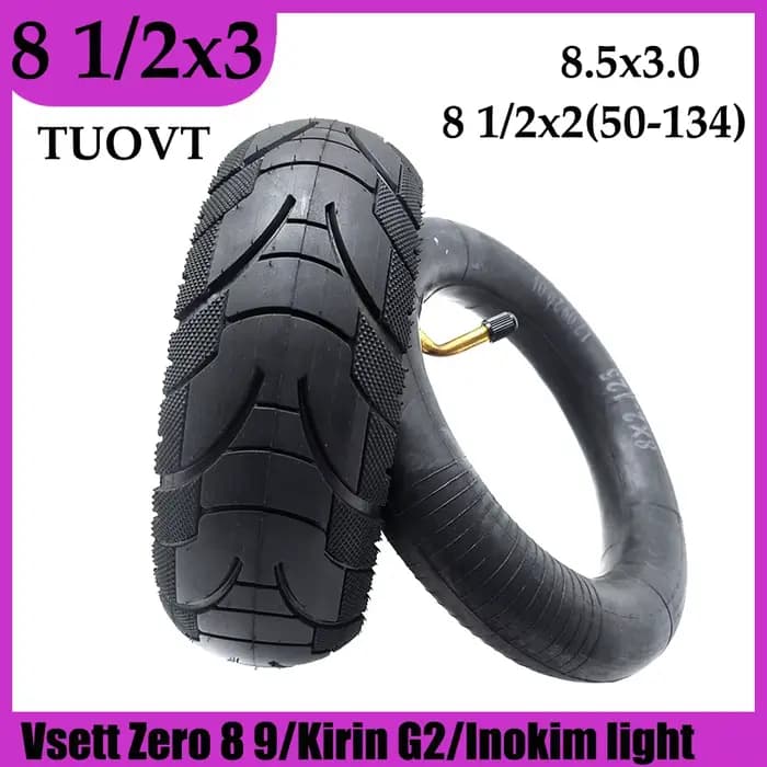 Tuovt 8 1/2x3.0 pneus pneumatiques 8.5x3.0 Scooter électrique 8 1/2X2(50-134) Upgrade tubercule