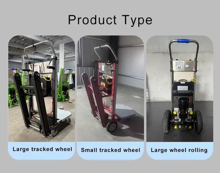 Chariot Électrique Pliant en Acier pour Escaliers