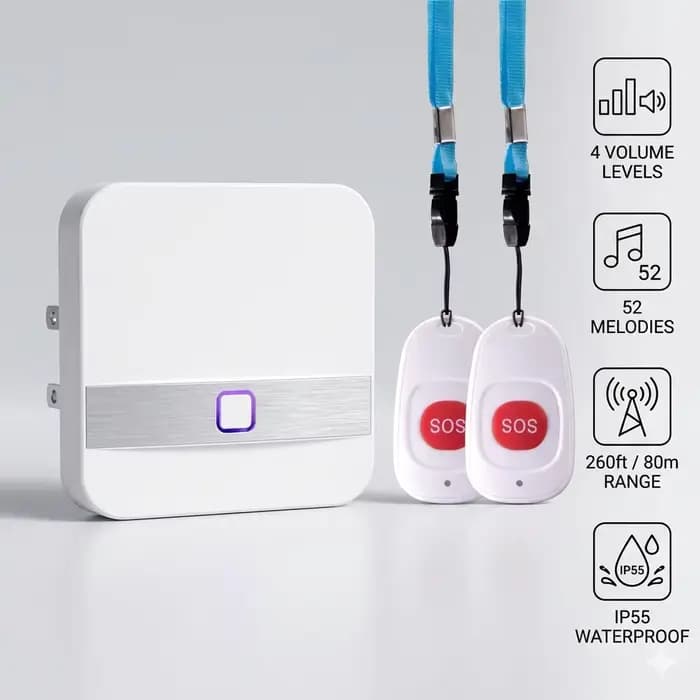 Bouton d'alarme SOS d'urgence pour les personnes âgées