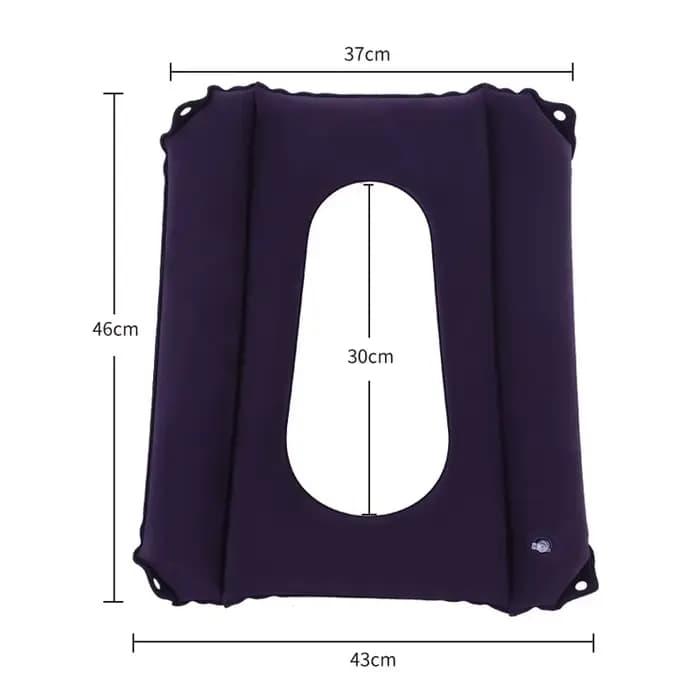 Coussin de siège gonflable pour fauteuil roulant monté sur le lit