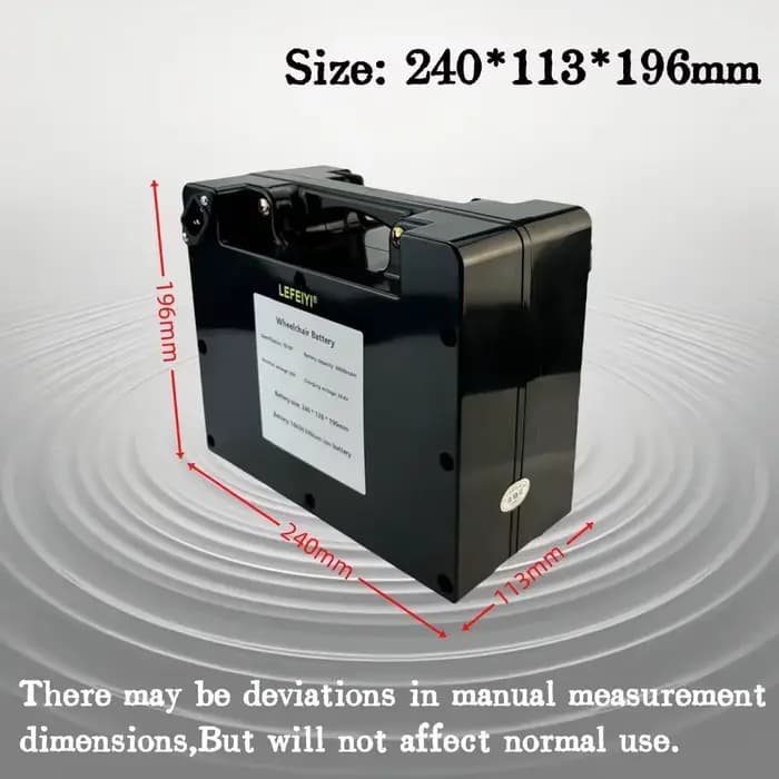 Batterie lithium-ion rechargeable 24V 30ah~80ah pour fauteuil roulant électrique