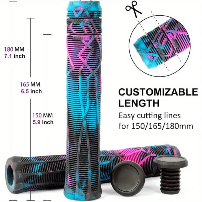 2 sangles de guidon de scooter avec poignées souples