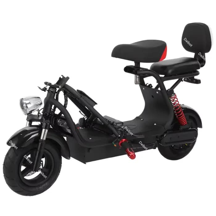 Scooter électrique pliant de 11 pouces, 1000W, avec siège, 2 roues, doubles freins, pour les déplacements adultes au travail, Scooter de mobilité, 2 places