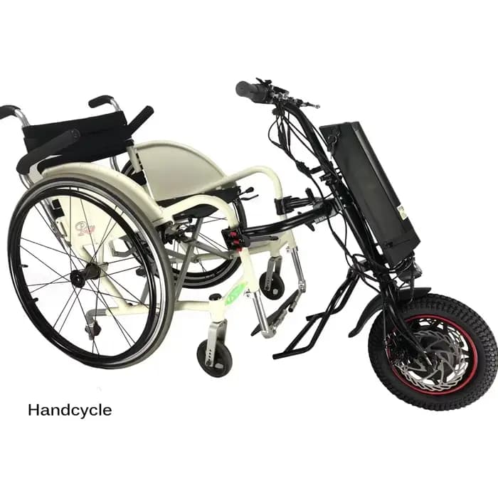 Fauteuil roulant électrique A6 A3 36V 350W avec cycle manuel pour personnes handicapées