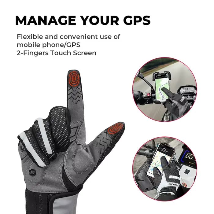Gants chauffants d'hiver pour Scooter électrique