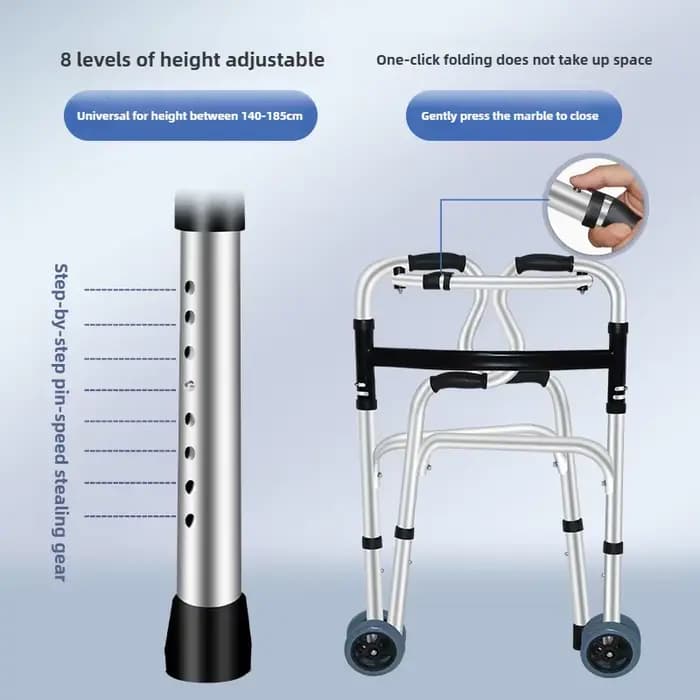 ‌ Déambulateur pour personnes âgées avec siège