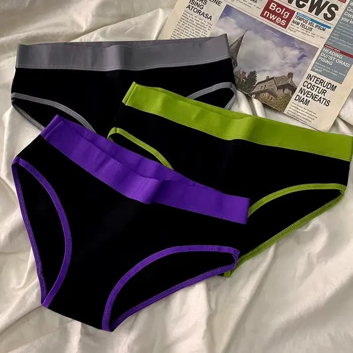 Lot de 5 culottes pour femmes, confortables et tendance, taille mi-haute, respirantes, couleur unie, sous-vêtements intimes