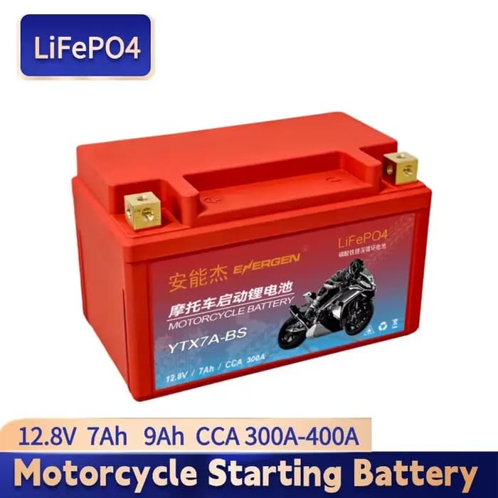 Batterie de moto 12.8V 7Ah 9Ah LiFePO4