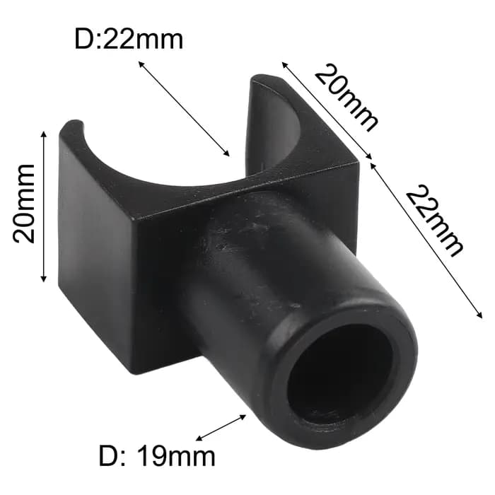 4 pièces de rails de guidage en plastique pour siège de fauteuil roulant