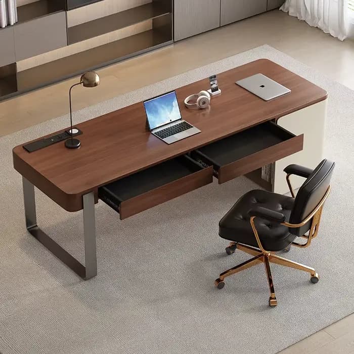 Bureau de luxe en bois rangement concepteur jeu écriture vanité organisateurs de bureau travail Schreibentisch meubles