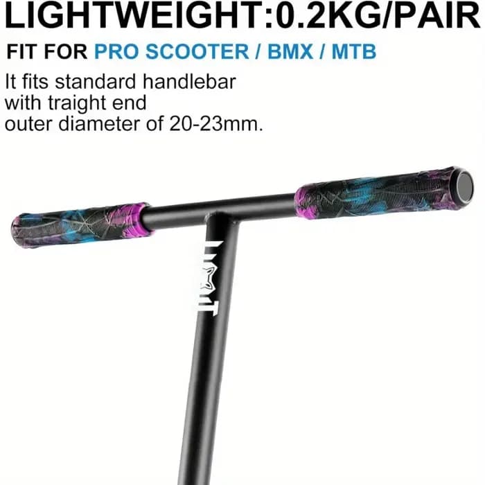 2 sangles de guidon de scooter avec poignées souples
