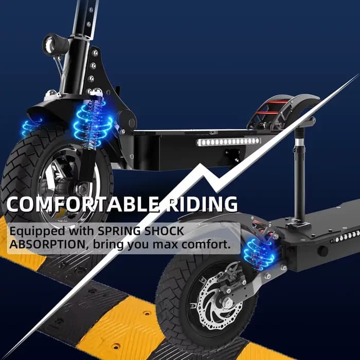 Trottinette électrique à moteur simple/double 2500W/3000W, vitesse élevée 64KM/H, frein à disque, pliable, E-Scooter EABS pour adultes, pneus de 10 pouces