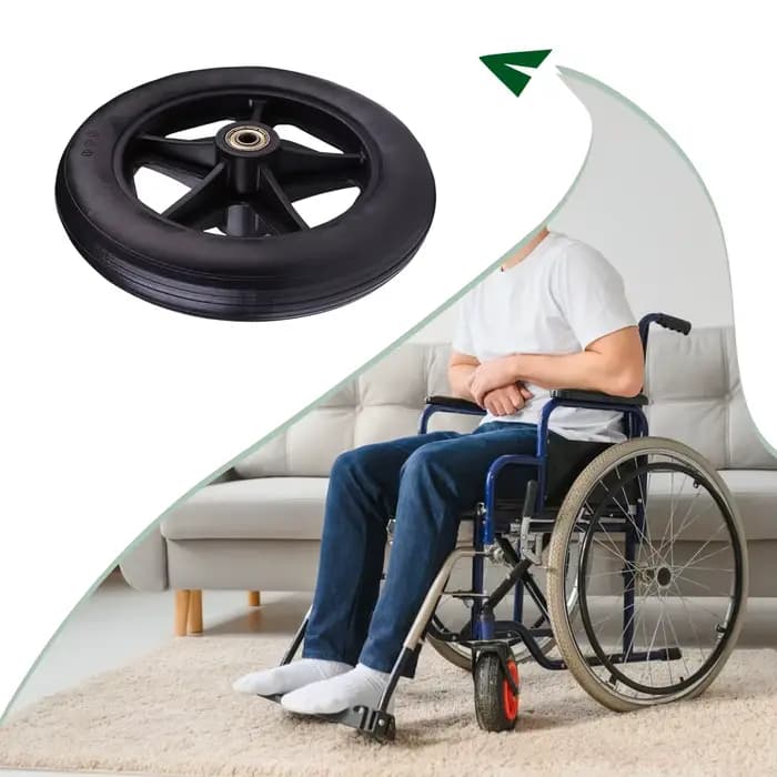 Roue avant pour fauteuil roulant robuste