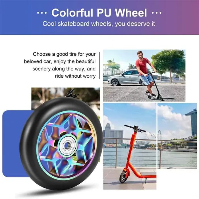 Roues de Scooter silencieuses de 110mm