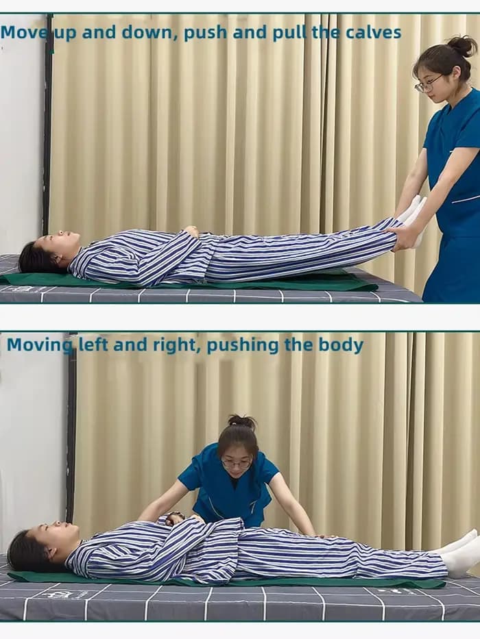 ElmainSlide-Feuille de changement de vitesse lavable pour patients alitées