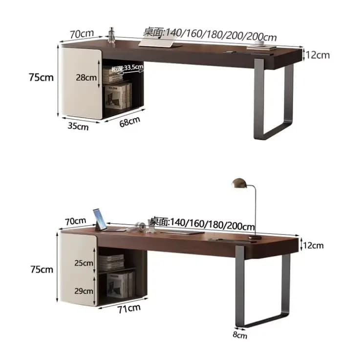 Bureau de luxe en bois rangement concepteur jeu écriture vanité organisateurs de bureau travail Schreibentisch meubles