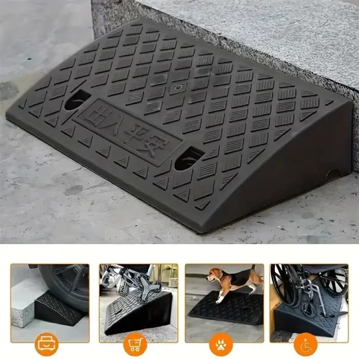 1 rampes portables avec surface antidérapante – Matériau durable