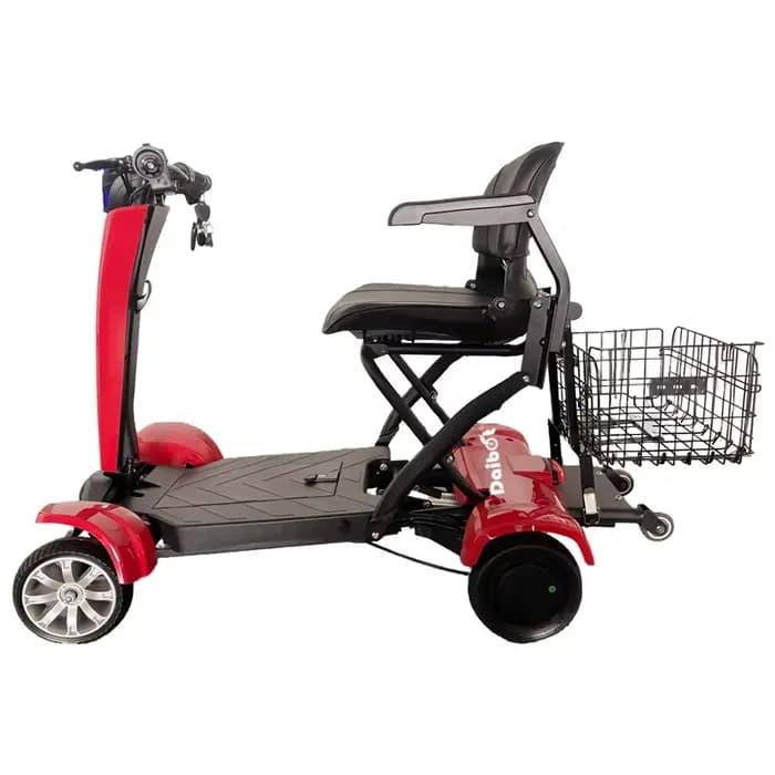 Scooters de mobilité pour personnes âgées avec véhicule électrique pliable à distance à 4 roues adultes Scooter