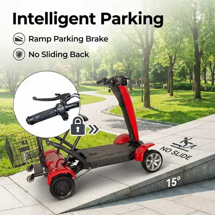 Scooter électrique pliant à 4 roues