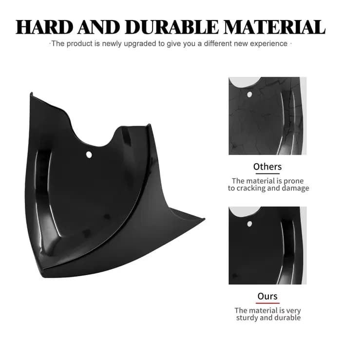 Carénage de ruisseau avant de moto, Spomicrophone inférieur avant, universel pour Harley Touring FLbirthFLHX 1996-2017, installation Softail ocia 04-2017
