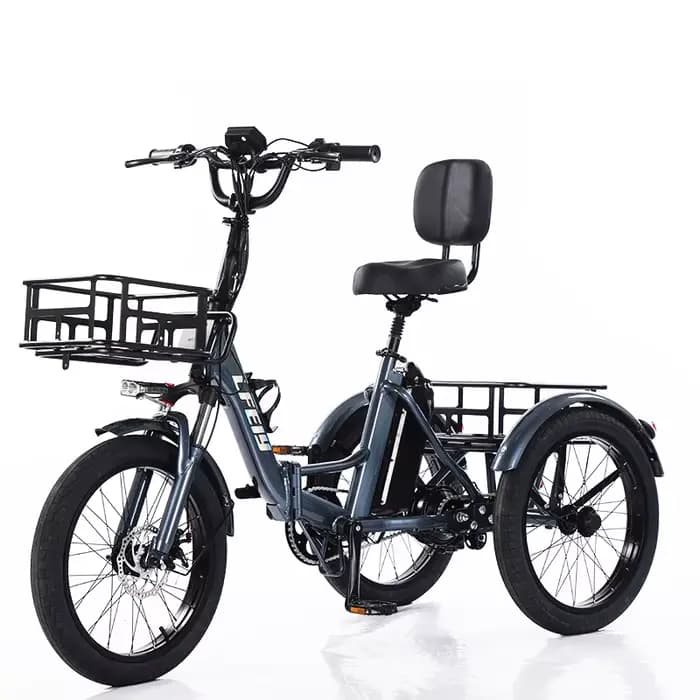 Tricycle électrique pliant pour adultes âgés