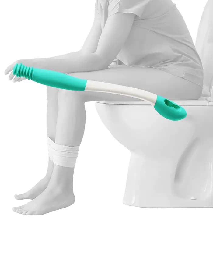 Untior nouvel outil d'aide aux toilettes baguette fesses inférieures sûre facile longue portée nettoyage hygiénique réduit la fatigue-essentiel de sécurité de la salle de bain