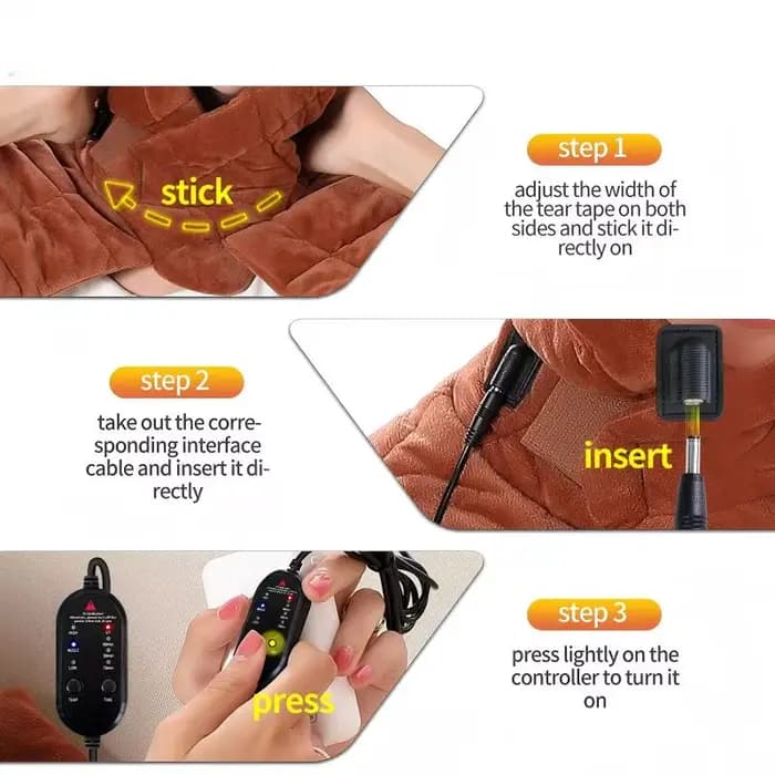 Enveloppe chauffante électrique pour les épaules, soulage la fatigue, chaleur pour les épaules et le cou, détente à domicile, 3 modes, protection bien-être