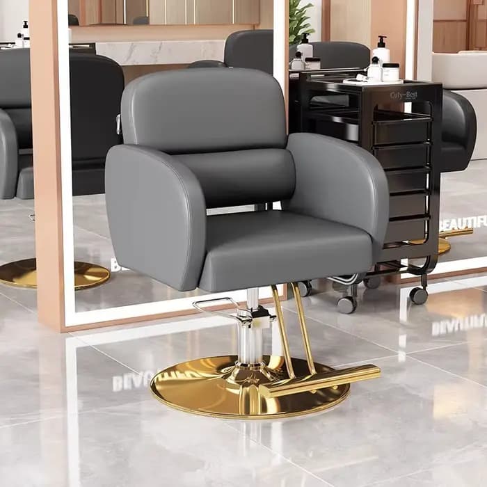 Fauteuil de barbier professionnel, réglable hydrauliquement et pivotant, mobilier de salon de beauté pour barbier, salon de beauté et spa