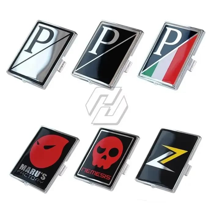 Badge rectangulaire avant