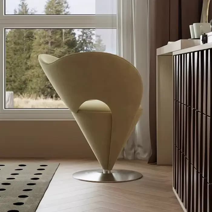 Fauteuil pivotant d'appoint pour salon