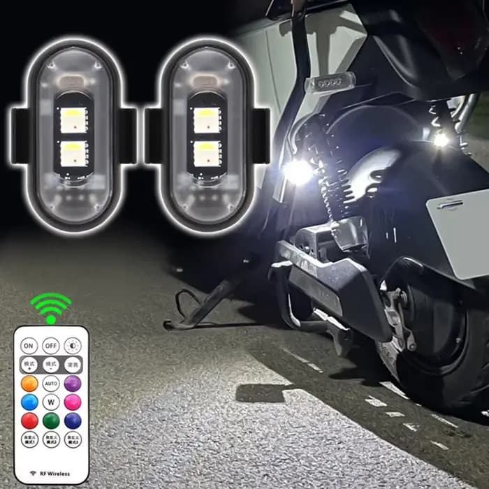 Lumières stroboscopiques Led RGB pour Scooter