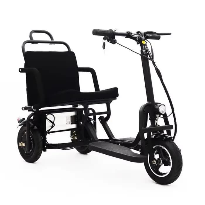 Tricycle électrique pliable à 3 roues avec siège