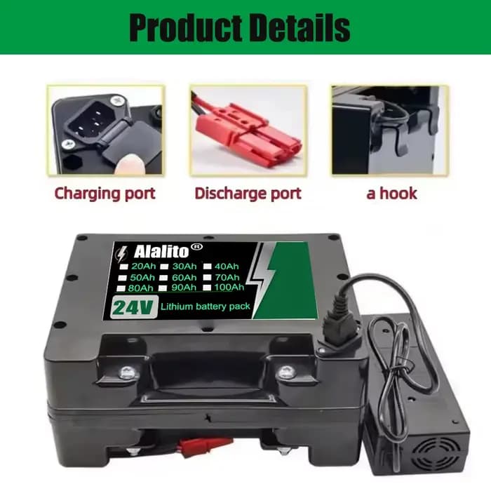 Batterie spéciale 24V pour fauteuil roulant électrique 20Ah-100Ah