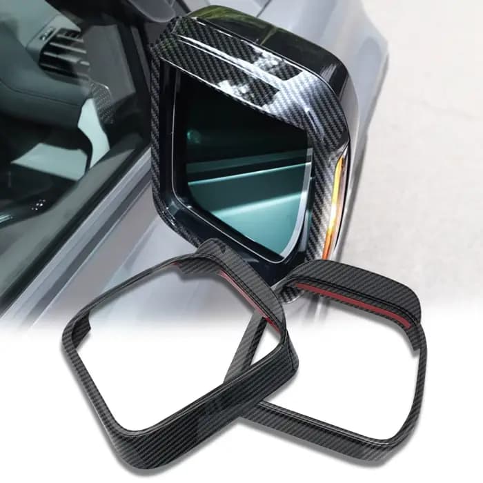 Garniture de couverture de sourcil de pluie de rétroviseur pour land rover défendre 2020 2021 2022 couverture de sourcil imperméable