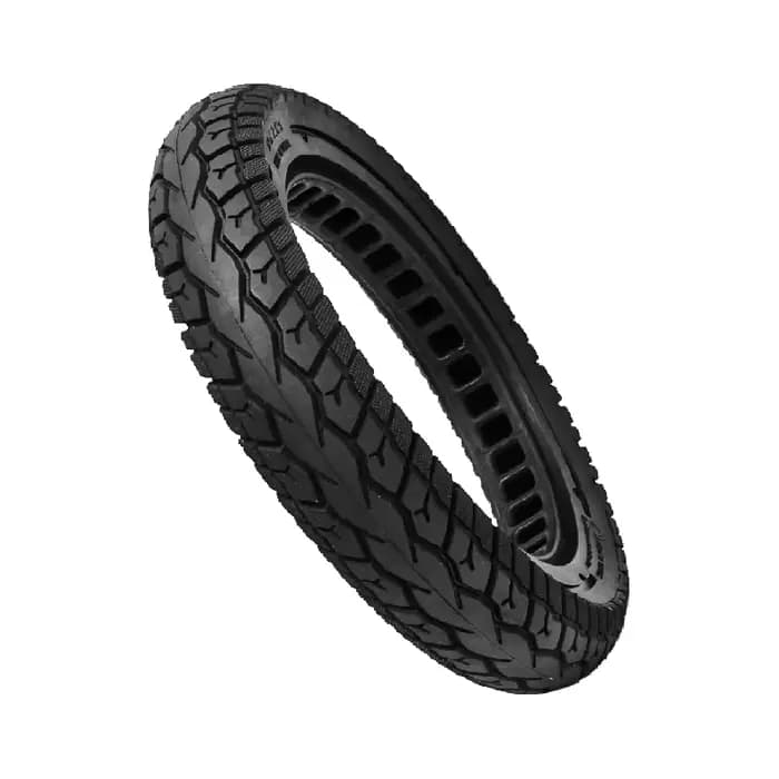 Trottinette électrique de 12 pouces avec pneus solides 12 x 2.125 et pneus anti-explosion en nid d'abeille amortisseurs non gonflables