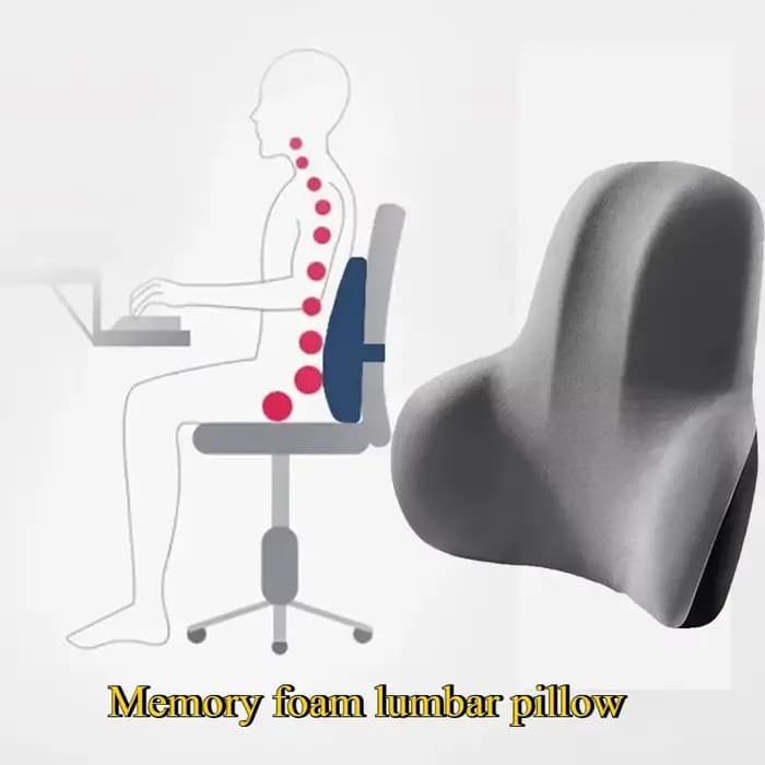 Nouveau coussin dossier lombaire avec mousse à mémoire de forme-Support multi-scènes pour voiture