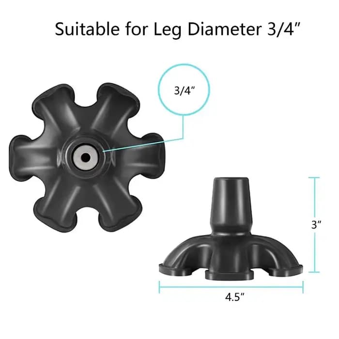 Embouts de canne de rechange universels portables