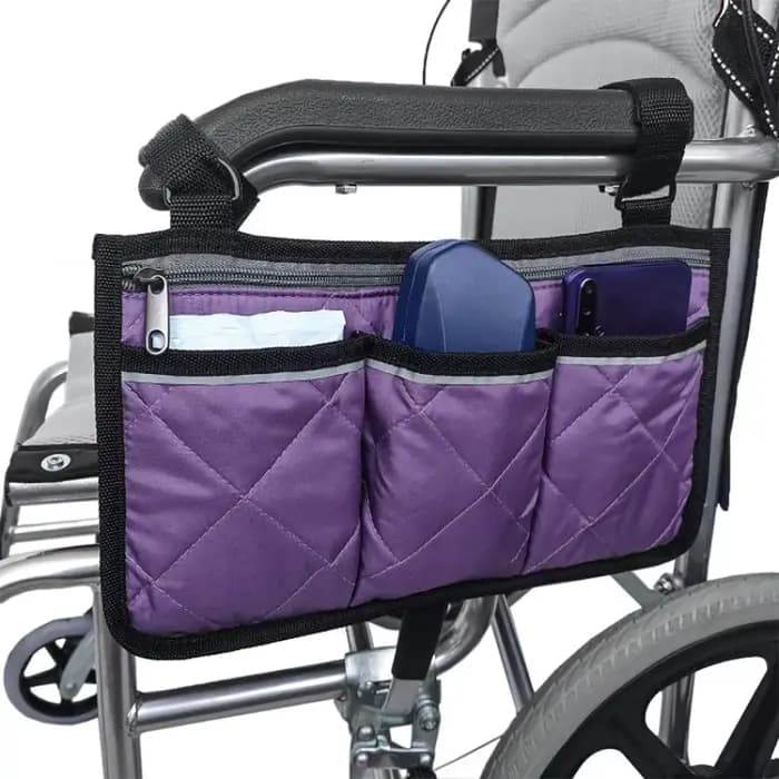1Pc Walker Scooter électrique fauteuil roulant accoudoir côté sac de rangement siège Portable poche
