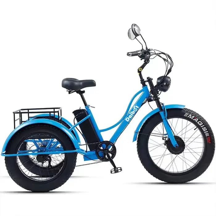 48V 750W vélo électrique pour homme puissant 24 pouces gros pneu