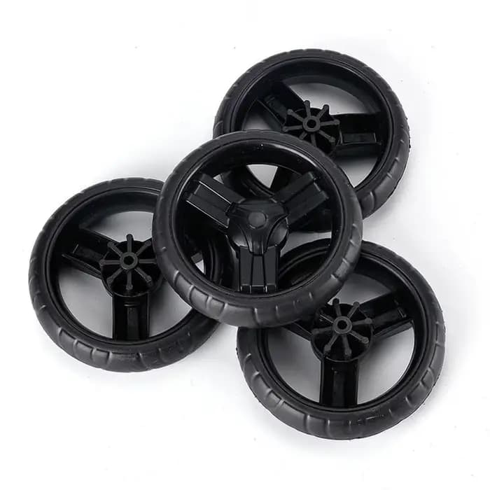 Roulette coordonnante pour fauteuil roulant