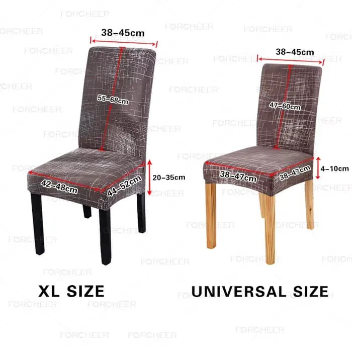 Housses de chaise de salle à manger imprimées de taille XL, grande housse de protection amovible et lavable pour chaise de cuisine, pour salle à manger, Banquet à domicile