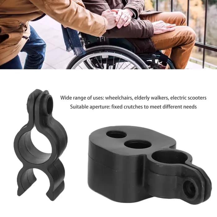 Support de anciers de marche pour fauteuil roulant