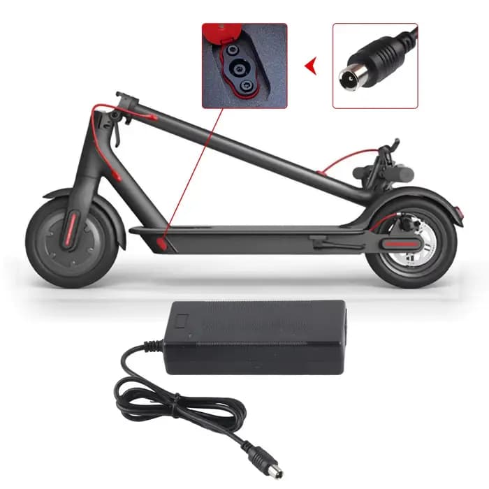 Chargeur de Scooter pour Ninebot Es1 Es2 Es4 E22 E25 F40 F20 42V 2A