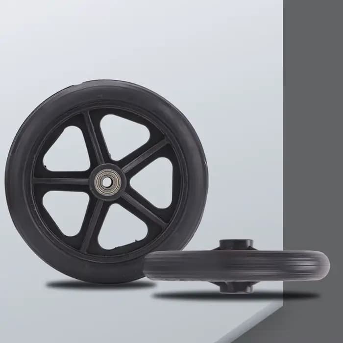 Roues en caoutchouc lisses et flexibles pour fauteuil roulant